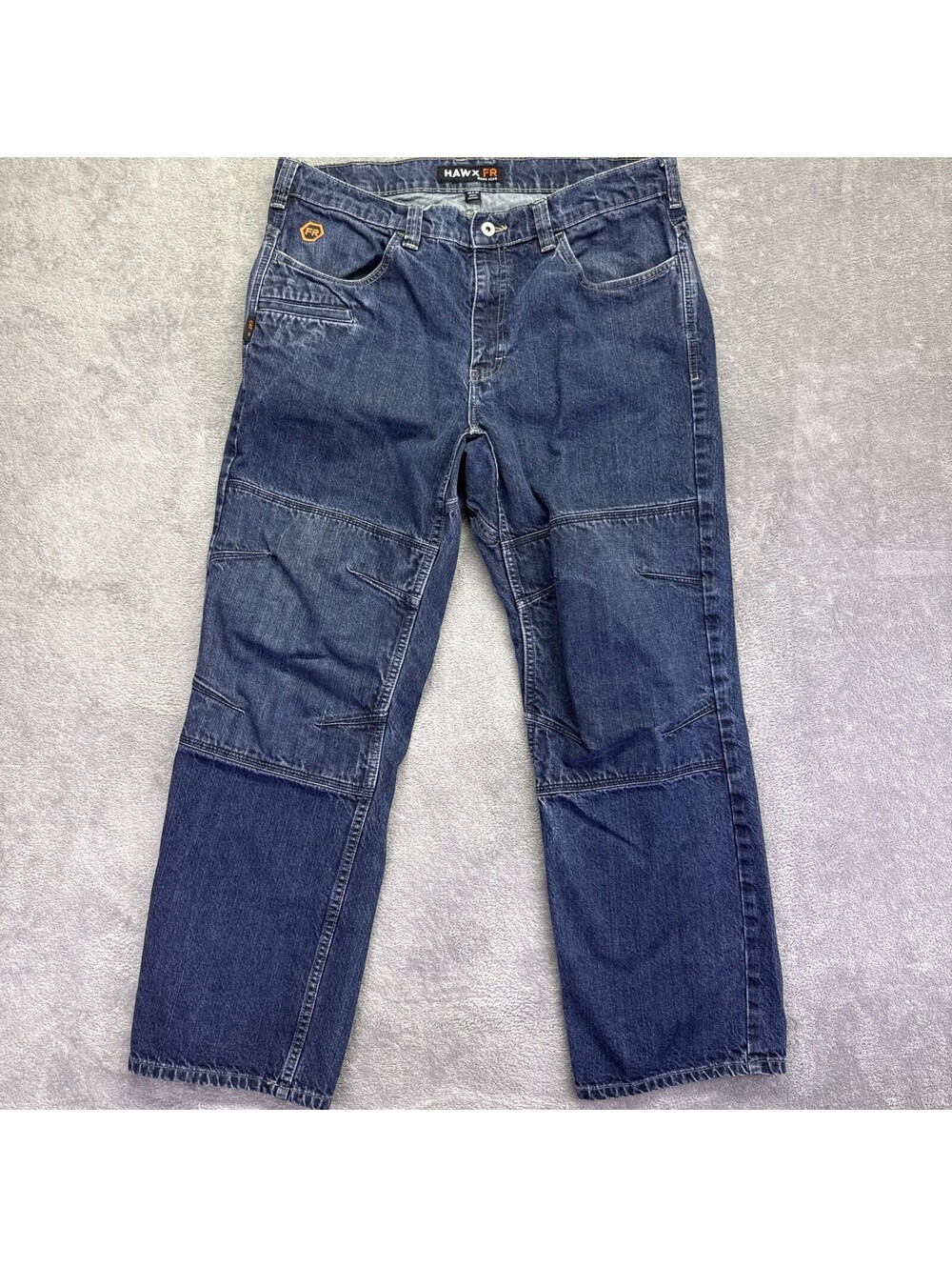 Hawx FR Work Gear Mens 36x32 Flame Resistant Denim Jeans CAT 2 NFPA 2112 Blue